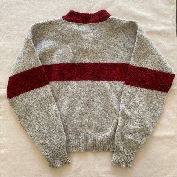 Fieldmaster Ragg Wool Sweater with Red Stripe Vintage Outdoors Womens Large - Picture 7 of 8